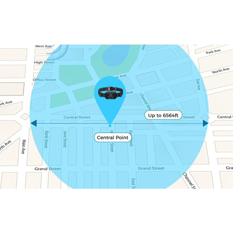 Clôture GPS sans fil pour chien Impact Collier Étanche Portée 1000m Sécurité Animaux Installation Facile
