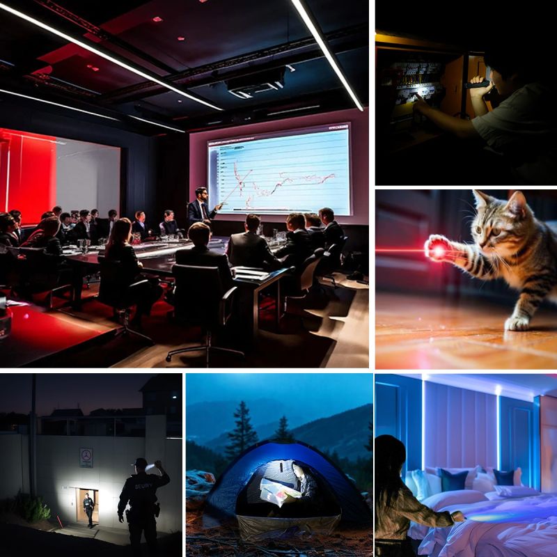 IMALENT GR35 Lampe de Poche LED Rouge 2800 Lumens | EDC Polyvalent (UV, Magnétique) pour Aventure & Travail