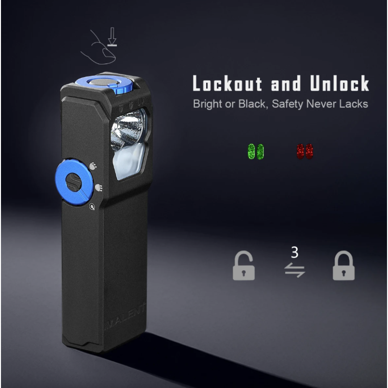 IMALENT GR36 Lampe de poche EDC 2800 lumens, rechargeable USB-C, magnétique, clip, ultra lumineuse.