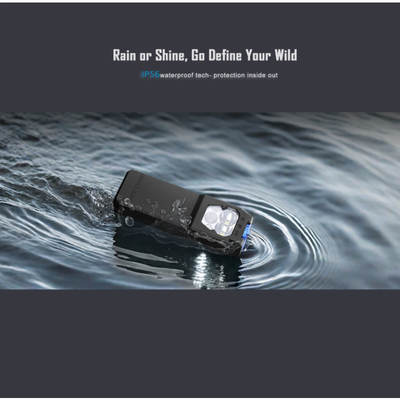 IMALENT GR36 Lampe de poche EDC 2800 lumens, rechargeable USB-C, magnétique, clip, ultra lumineuse.