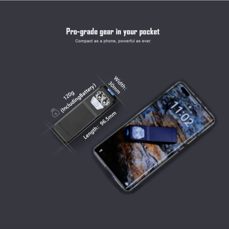 IMALENT GR36 Lampe de poche EDC 2800 lumens, rechargeable USB-C, magnétique, clip, ultra lumineuse.