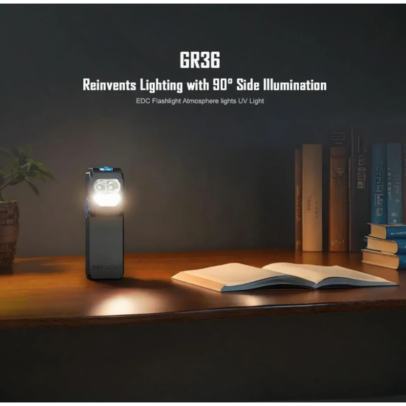 IMALENT GR36 Lampe de poche EDC 2800 lumens, rechargeable USB-C, magnétique, clip, ultra lumineuse.