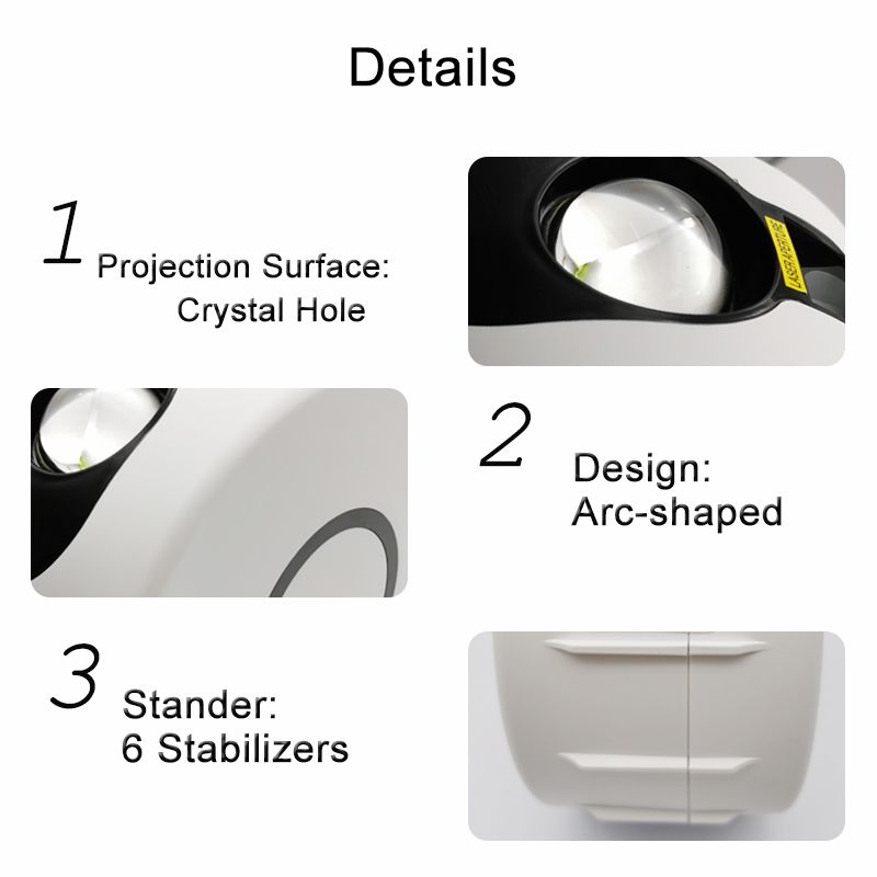 Projecteur Étoilé Laser 7 Couleurs avec Rotation 360 Degrés Lumière de Nuit Décoration Maison Cadeau Enfant