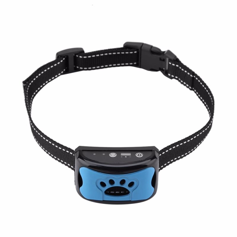 Collier Anti-Aboiement Ultrasonique USB Rechargeable Sensibilité Ajustable Solution Efficace Pour Chiens