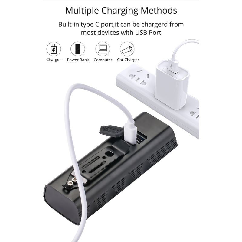 Phare vélo TK5 5000 lumens super lumineux lampe frontale rechargeable USB sécurité cyclisme aluminium étanche