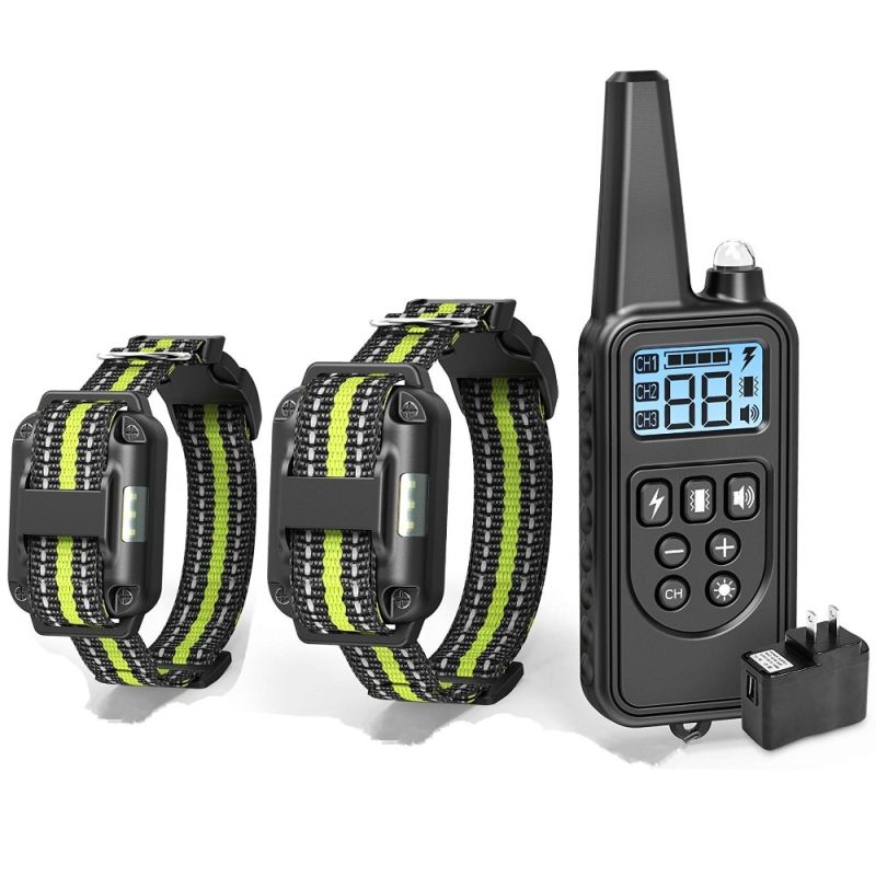 Collier de dressage à écran LCD étanche niveaux réglables idéal pour toutes races dressage canin essentiel