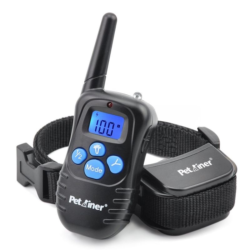 Collier de Dressage Rechargeable avec Écran LCD pour Chien Distance 300m Collier Étanche et Ajustable