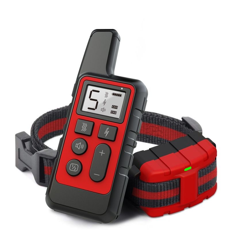 Collier électronique pour chien rechargeable étanche à niveaux de choc réglables aide à l'entraînement canin