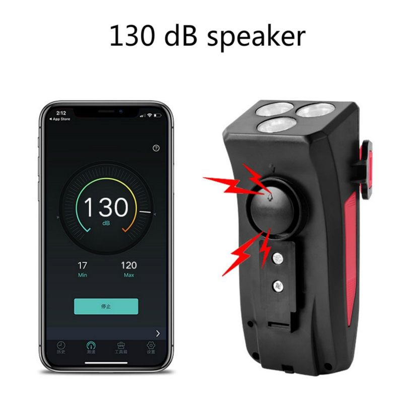 Lumière multifonction vélo 4 en 1 LED 800 lumens avec support téléphone et banque d'alimentation pour sécurité