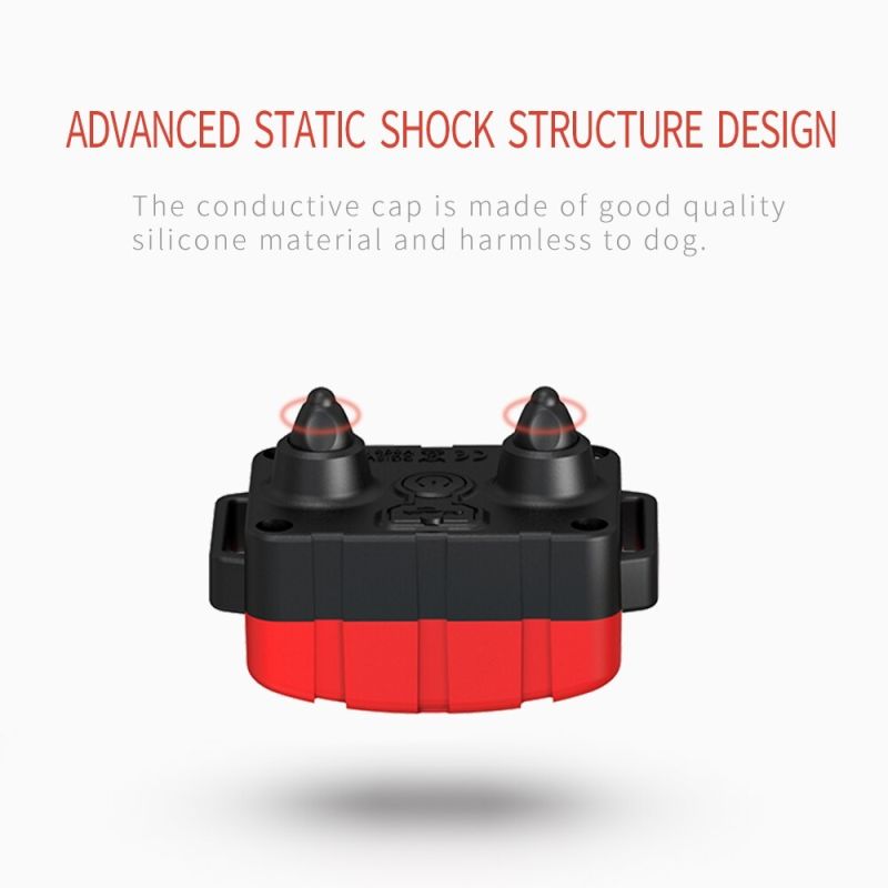 Collier électronique pour chien rechargeable étanche à niveaux de choc réglables aide à l'entraînement canin