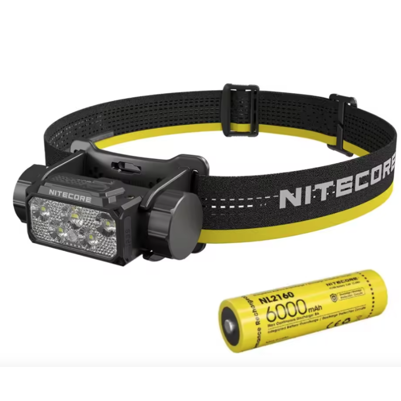 Lampe frontale NITECORE HC70 UHE rechargeable USB-C 1600 lumens pour éclairage extérieur et visibilité nocturne