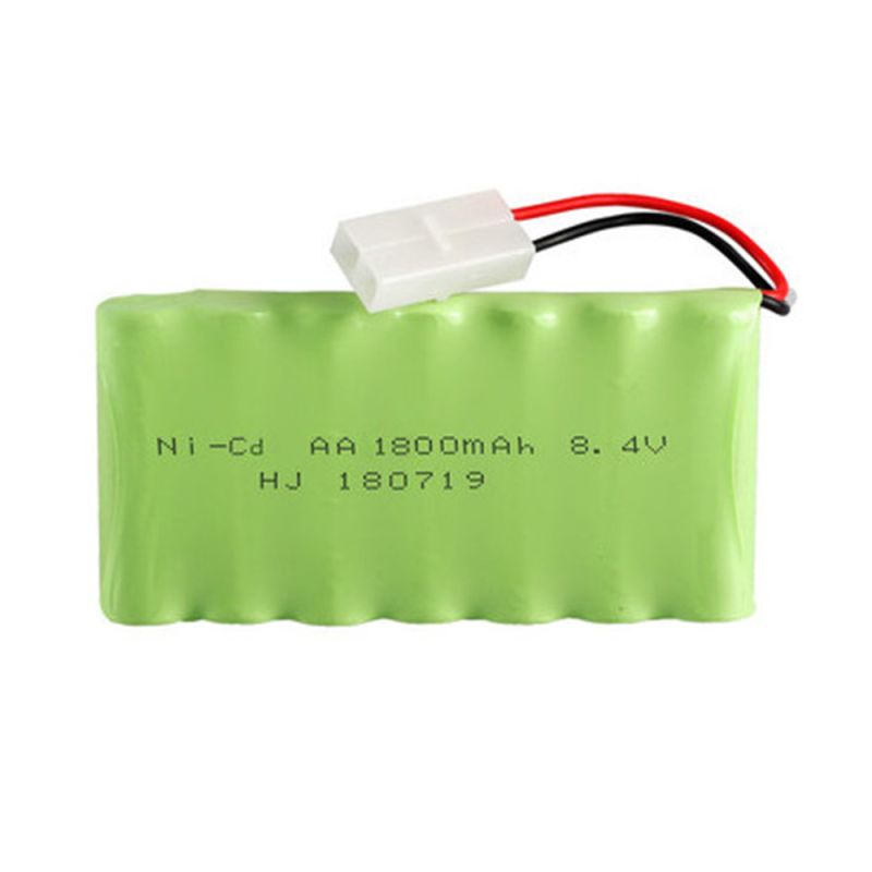 Batterie Rechargeable Ni-MH AA 8.4V 1800mAh Haute Capacité pour RC Modélisme - Avions, Voitures, Longue Durée