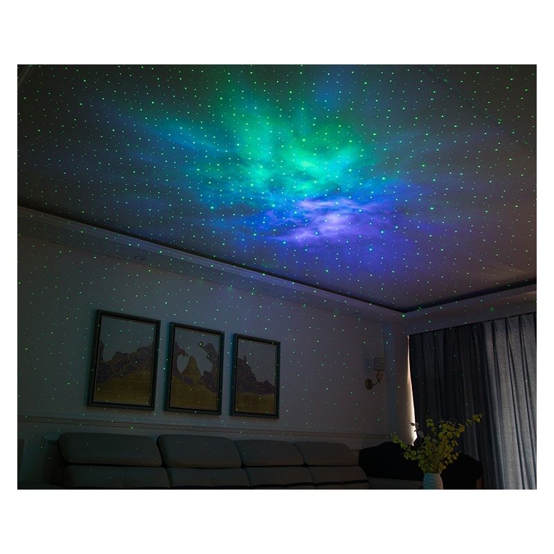 Projecteur Étoilé Laser 7 Couleurs avec Rotation 360 Degrés Lumière de Nuit Décoration Maison Cadeau Enfant