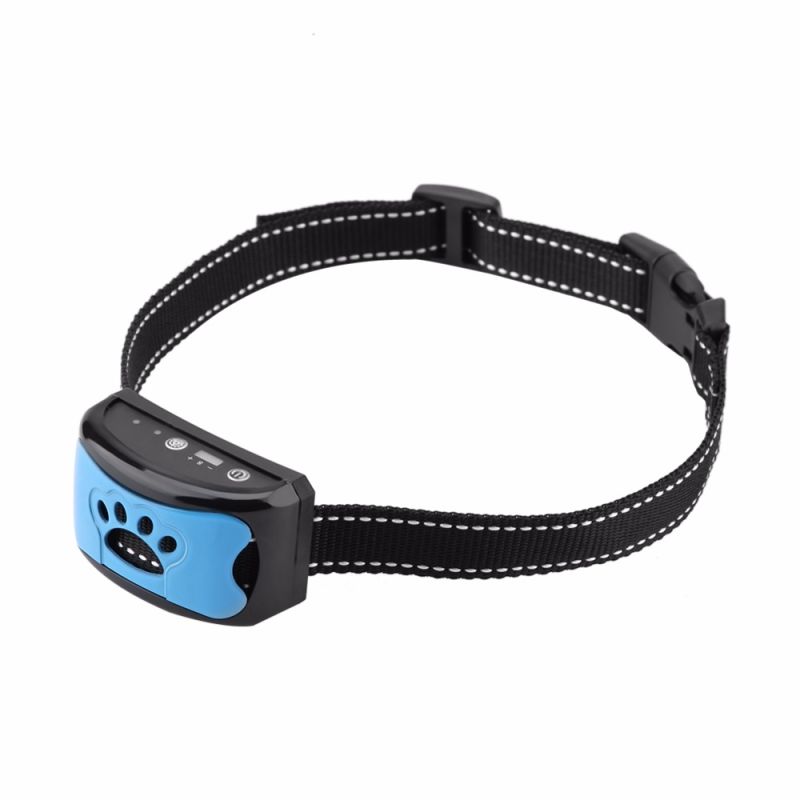 Collier Anti-Aboiement Ultrasonique USB Rechargeable Sensibilité Ajustable Solution Efficace Pour Chiens