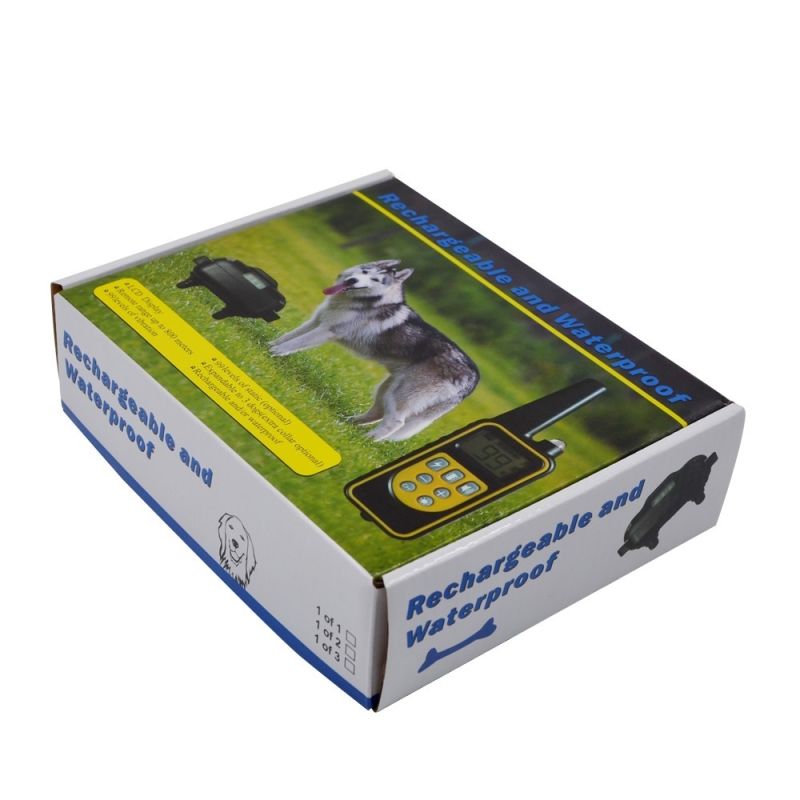 Collier pour chien étanche et rechargeable 800YD avec télécommande écran LCD et niveaux ajustables dressage canin