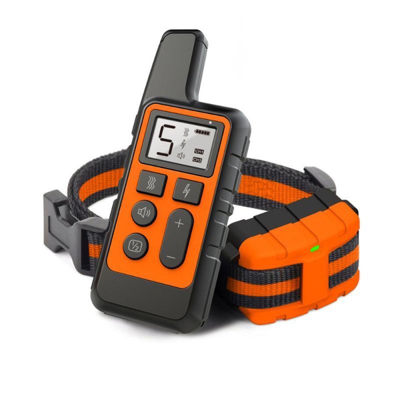 Collier électronique pour chien rechargeable étanche à niveaux de choc réglables aide à l'entraînement canin