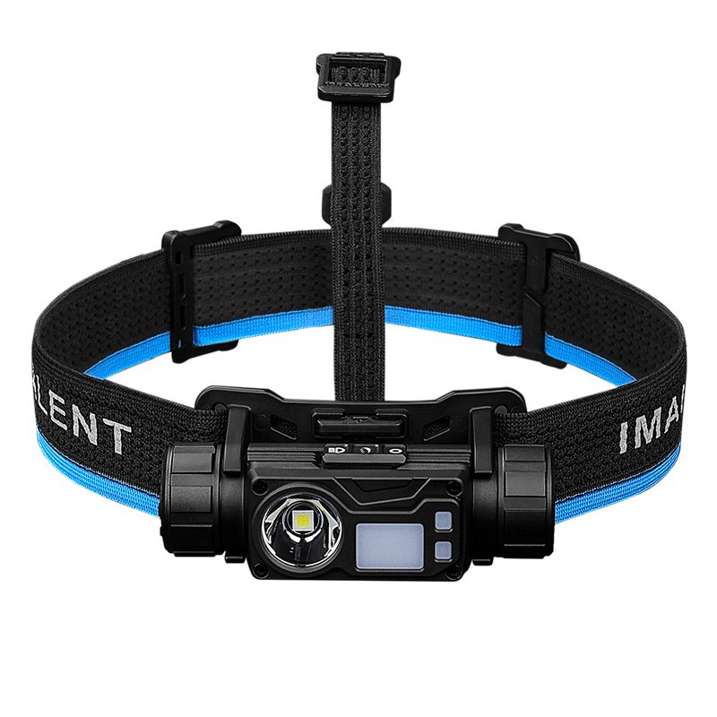 Lampe frontale IMALENT HT50 LED puissante double sources pour aventure camping éclairage extérieur rechargeable