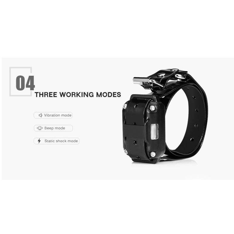 Collier de dressage chien 800m écran LCD modes choc vibration son collier rechargeable imperméable