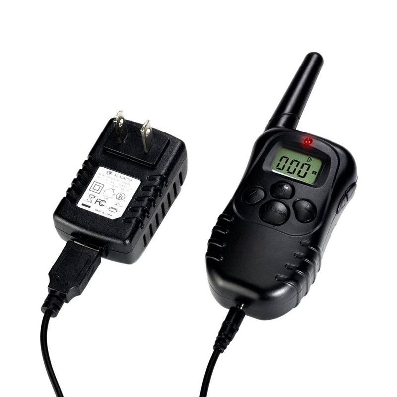 Collier de dressage pour chien 300m LCD télécommande etanche multifonction pour toutes tailles et deux chiens