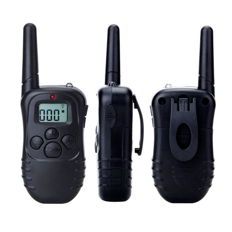 Collier de dressage pour chien 300m LCD télécommande etanche multifonction pour toutes tailles et deux chiens