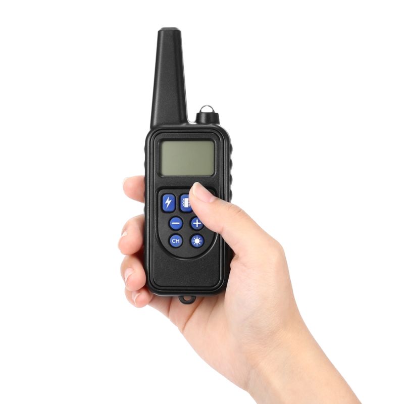 Collier de dressage chien 800m écran LCD modes choc vibration son collier rechargeable imperméable