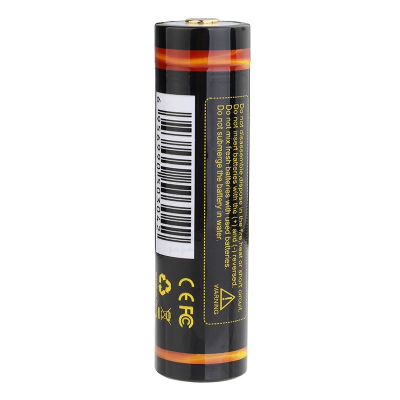 Batterie TrustFire 18650 3400mAh 3.7V Micro USB rechargeable pour lampes de poche et haut-parleurs Bluetooth