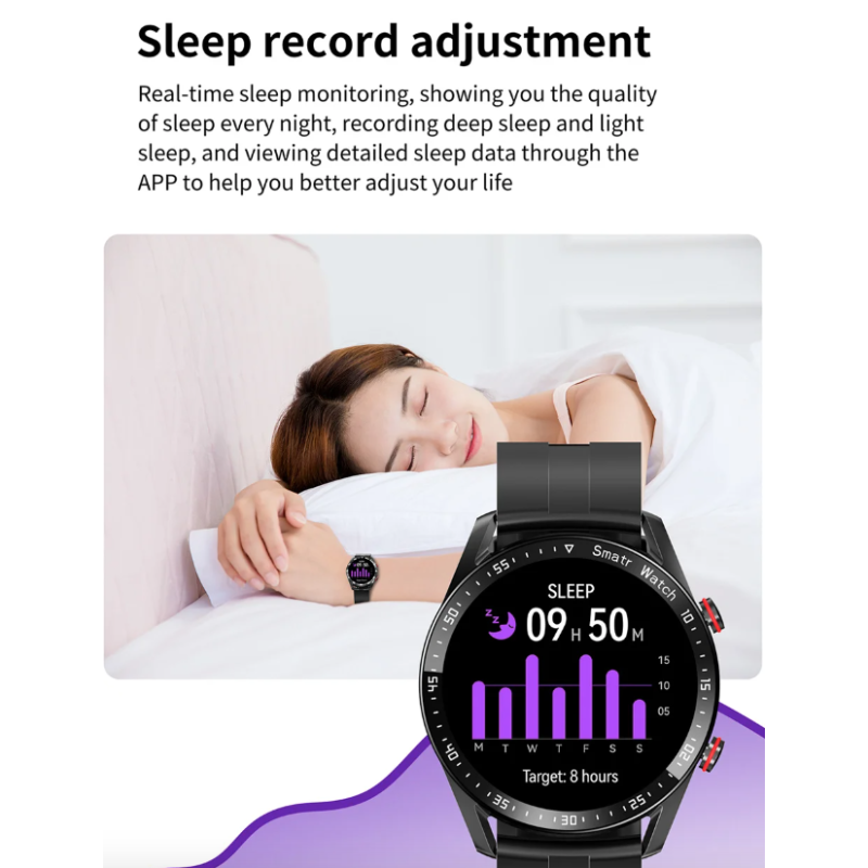 Montre Intelligente HW20 Appel Bluetooth ECG IP67, Écran IPS Rond 1.28