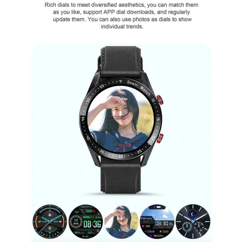 Montre Intelligente HW20 Appel Bluetooth ECG IP67, Écran IPS Rond 1.28