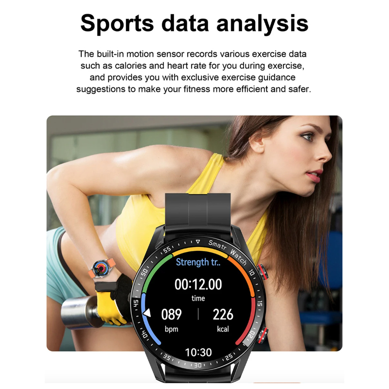 Montre Intelligente HW20 Appel Bluetooth ECG IP67, Écran IPS Rond 1.28
