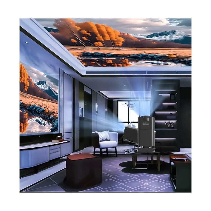 Projecteur HY320 Android 11 4K Portable avec Dual Wifi6 et Bluetooth 5.0 pour Cinéma en Plein Air et Maison