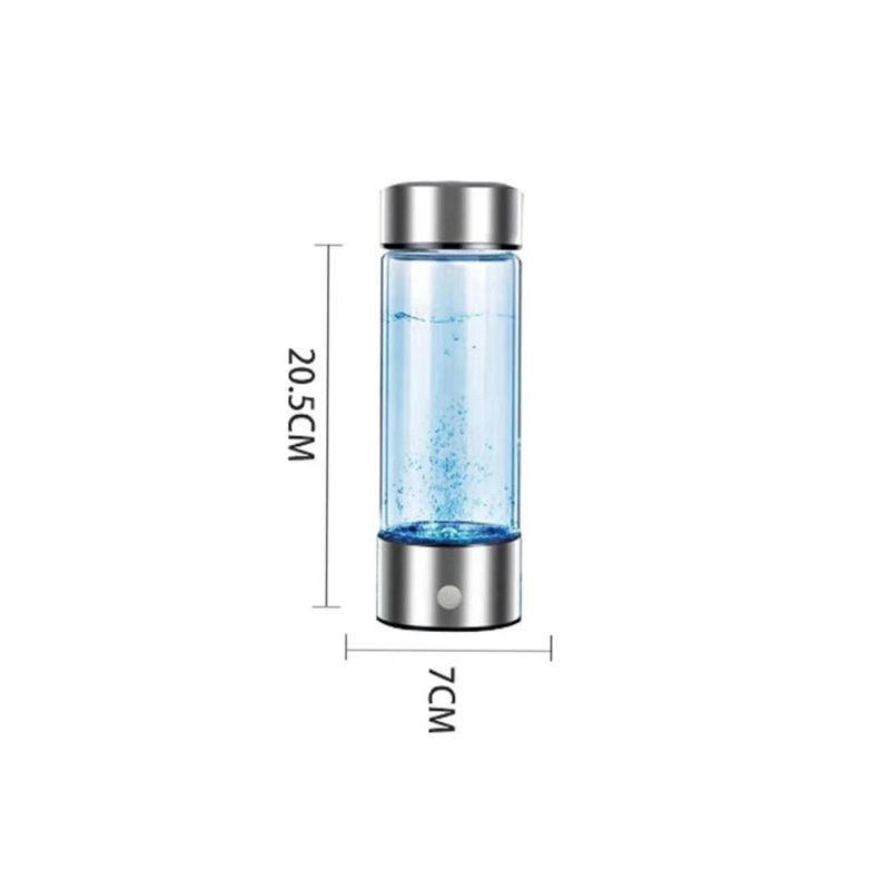 Générateur d'Hydrogène Tasse à Eau 420ml Verre Borosilicaté Hydratation Optimale Santé et Bien-être Portable