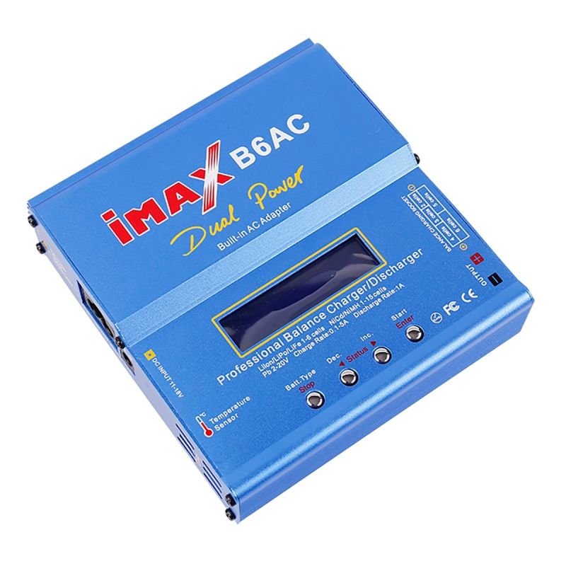 Chargeur RC Imax B6AC 80W 6A Haute Performance pour Batteries Lipo LCD Numérique Design Compact et Sécurité