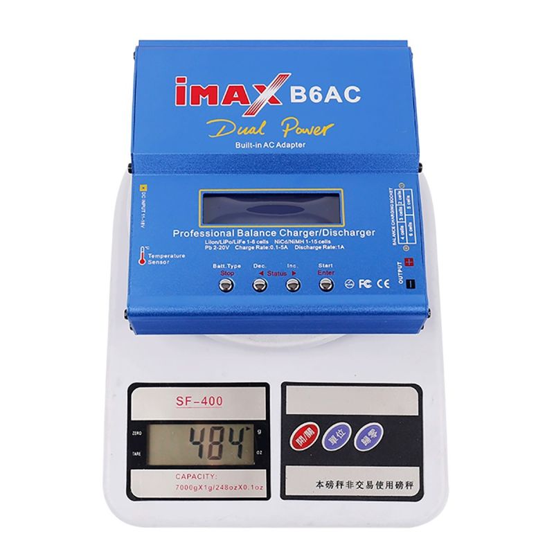 Chargeur RC Imax B6AC 80W 6A Haute Performance pour Batteries Lipo LCD Numérique Design Compact et Sécurité