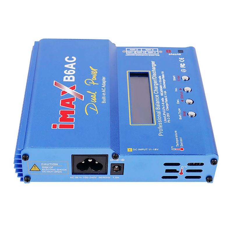 Chargeur RC Imax B6AC 80W 6A Haute Performance pour Batteries Lipo LCD Numérique Design Compact et Sécurité