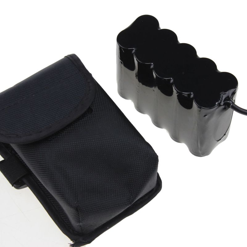 Batterie Vélo LED 8.4V UltraFire 22000mAh DC 5521 Étanche Batterie Légère pour Éclairage Avant Vélo Accessoires