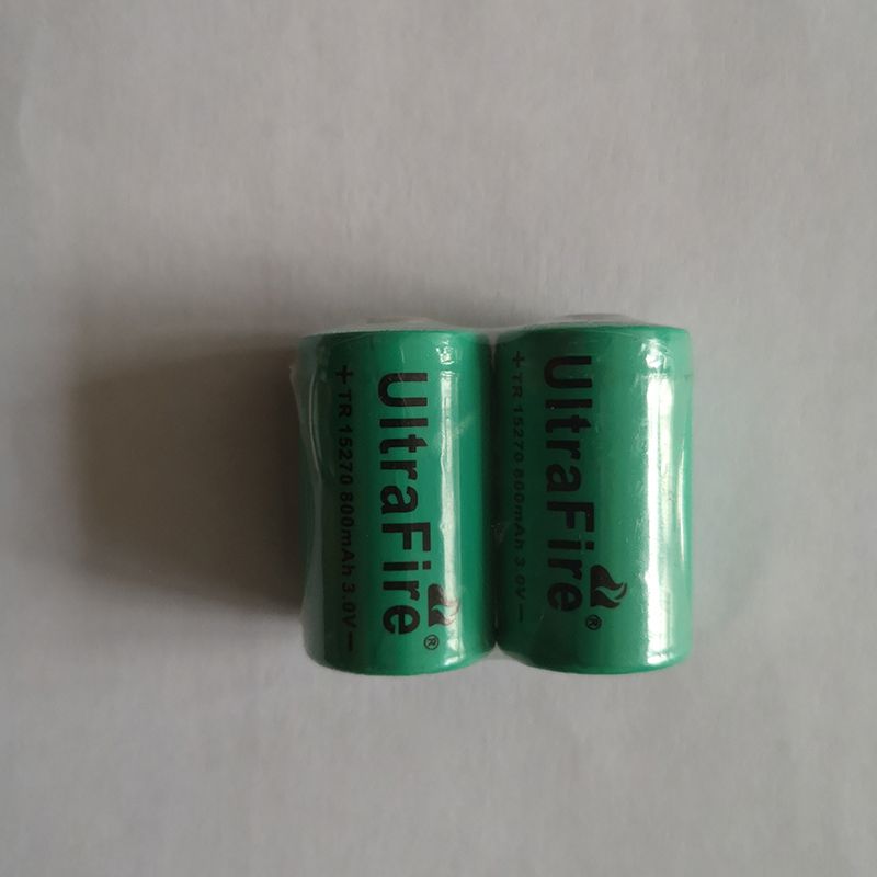 UltraFire TR 15270 batterie rechargeable 800mAh 3.0V respectueuse de l'environnement pour pointeur laser et torche