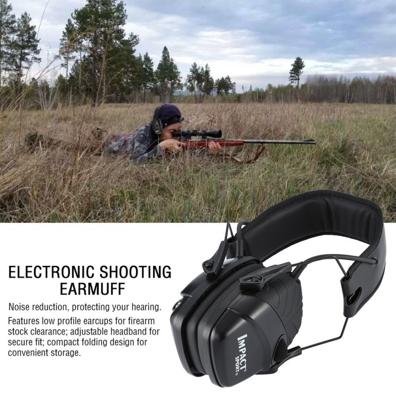 Cache-oreilles Électroniques Tactiques IMPACT SPORT pour Sports de Plein Air et Tir Sportif Design Ergonomique