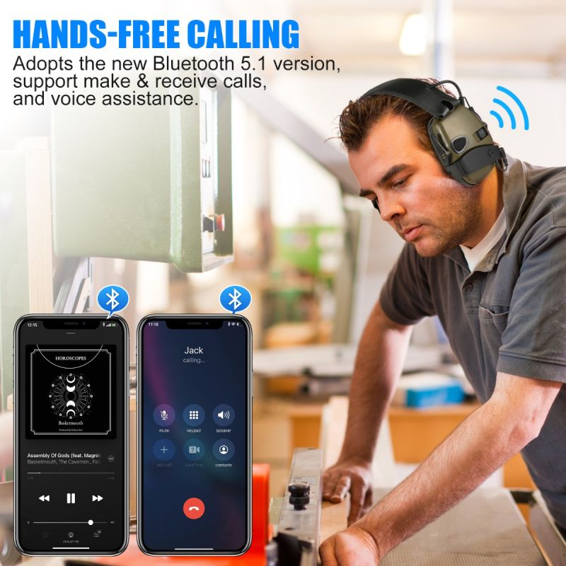 Cache-oreilles Électroniques Tactiques IMPACT SPORT pour Sports de Plein Air et Tir Sportif Design Ergonomique