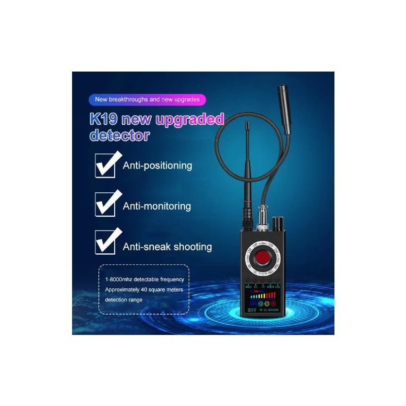 Détecteur de signal RF K19 sans fil avec traceur GPS protection de la vie privée design compact technologie avancée