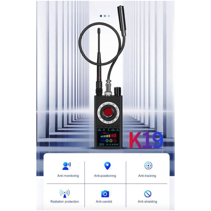 Détecteur de signal RF K19 sans fil avec traceur GPS protection de la vie privée design compact technologie avancée