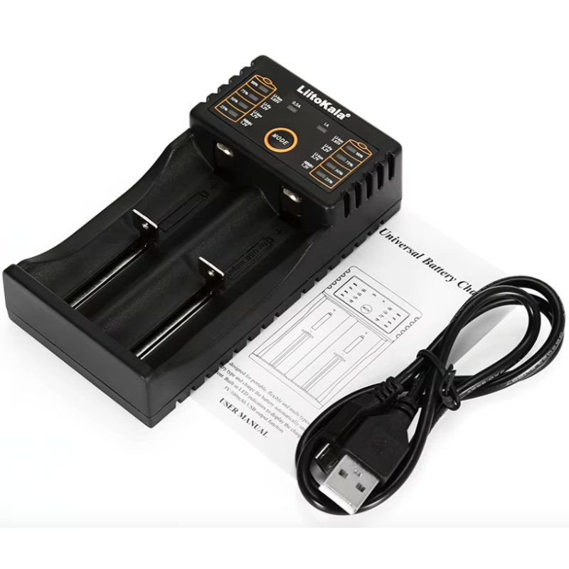 Chargeur intelligent Liitokala Lii-202 3,7V avec deux canaux gestion par micro-ordinateur pour batteries NiMH 18650