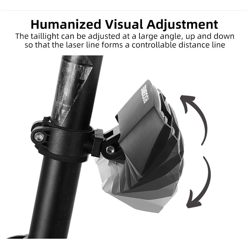 Découvrez ROCKBROS LKWD-R1 lumière de vélo LED USB intelligente avec télécommande sans fil feu arrière innovant