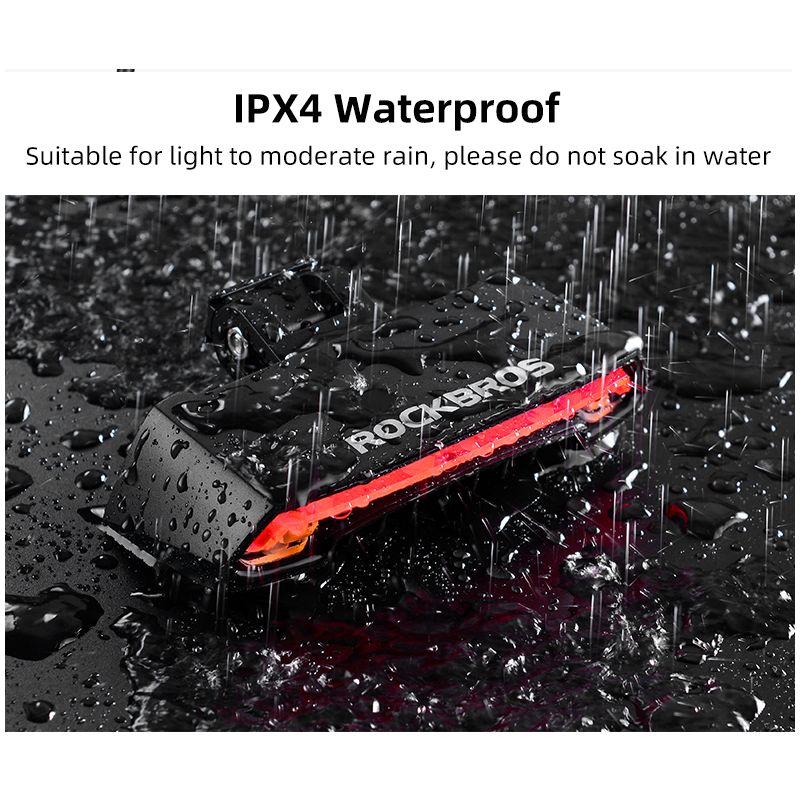 Découvrez ROCKBROS LKWD-R1 lumière de vélo LED USB intelligente avec télécommande sans fil feu arrière innovant