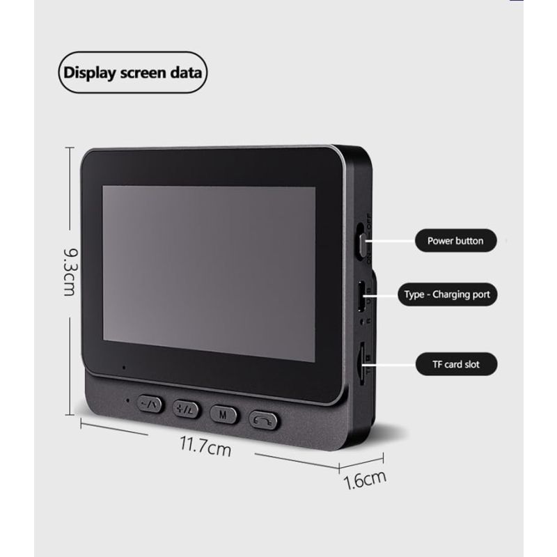 Sonnette vidéo sans fil avec écran de surveillance et audio bidirectionnel installation facile sécurité à domicile