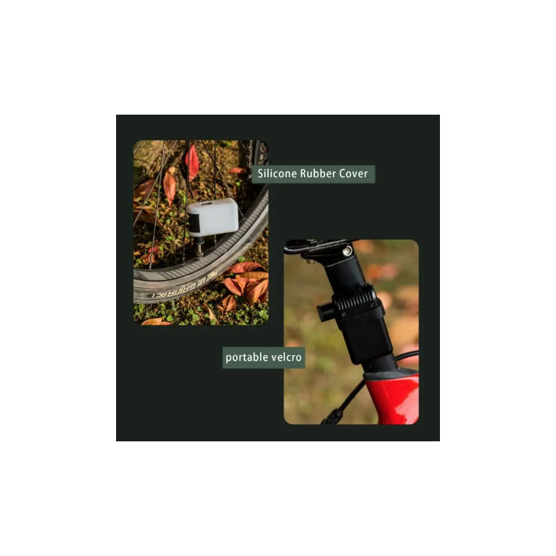 Mini Pompe à Air Électrique Sans Fil Gonfleur Portable Vélo Valve Presta Schrader Pompe Légère et Durable