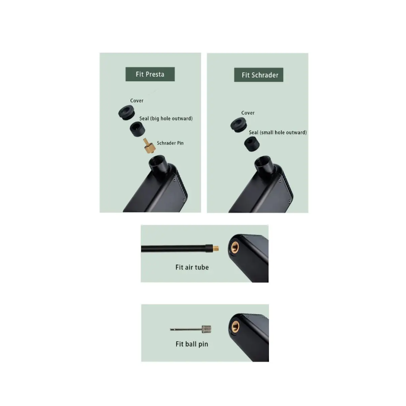 Mini Pompe à Air Électrique Sans Fil Gonfleur Portable Vélo Valve Presta Schrader Pompe Légère et Durable