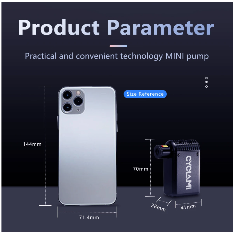 Mini Pompe à Air Électrique Sans Fil Gonfleur Portable Vélo Valve Presta Schrader Pompe Légère et Durable