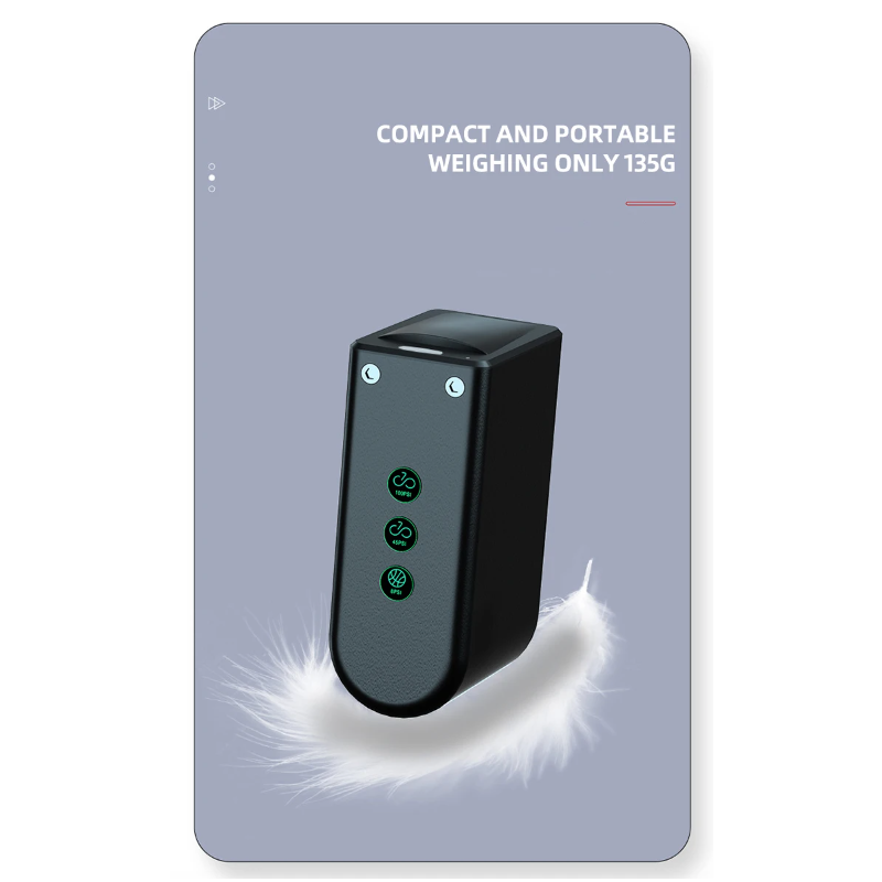 Mini pompe vélo polyvalente en alliage aluminium avec capteur pression haute précision et gonfleur rechargeable