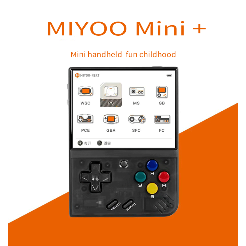 Découvrez MIYOO Mini Plus console de jeu portable rétro écran IPS 3 5 pouces jeux vintage gaming en déplacement