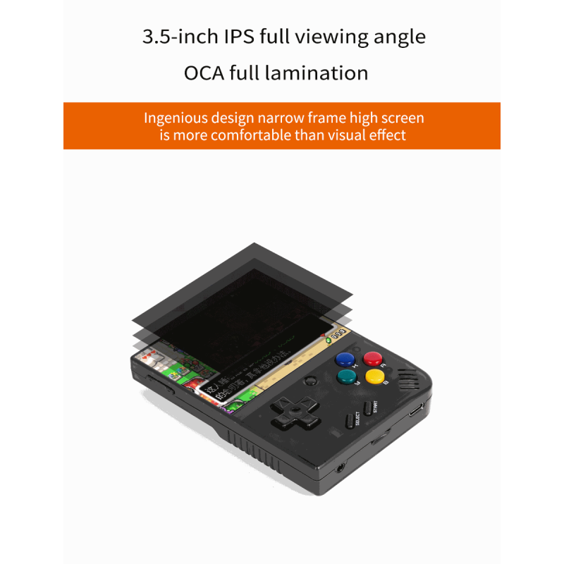 Découvrez MIYOO Mini Plus console de jeu portable rétro écran IPS 3 5 pouces jeux vintage gaming en déplacement